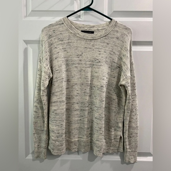 Tahari Marled Pullover Sweater Modest Cotton Lightweight Women's Size Small - Picture 1 of 6